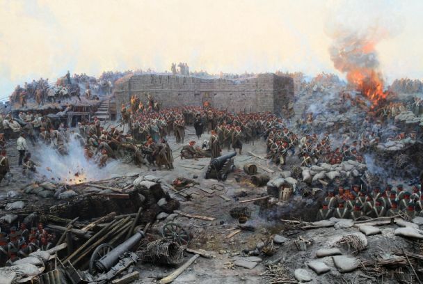 Картина "Оборона Севастополя" під час Кримської війни / © Вікіпедія