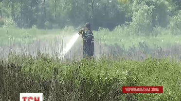 Возле Чернобыля продолжают тлеть торфяники