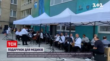 Новости Украины: во Львове два оркестра сыграли двухчасовой концерт для медработников