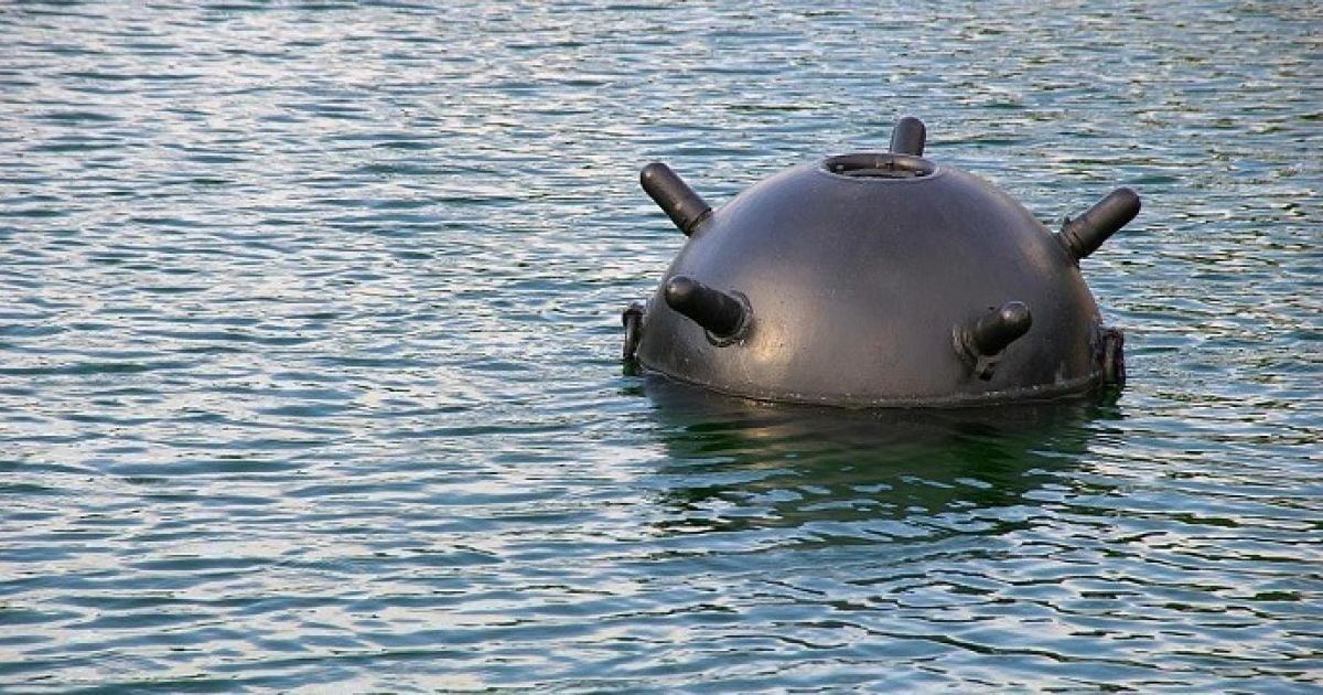 Мина в море/Фото из открытых источников