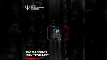 Сили безпілотних систем уразили бойову машину ЗРК "Тор М-2"