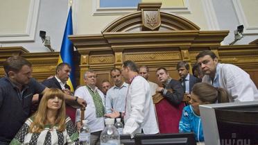 Президиум блокировали нардепы / © УНИАН