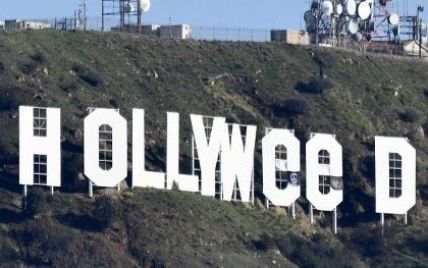 Hollyweed: в США хулиган переделал надпись Hollywood из-за марихуаны