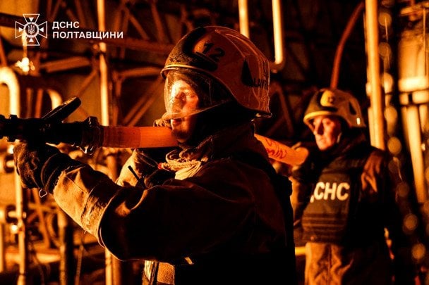 Унаслідок атаки на Полтавську область було зруйновано будинок. / © Управління ДСНС у Полтавській області
