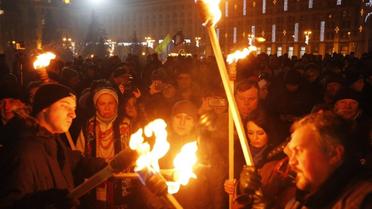 Смолоскипна хода до дня народження Бандери у Києві _6 / © УНІАН