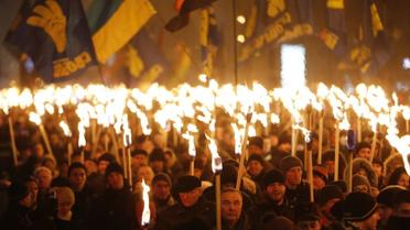 Смолоскипна хода до дня народження Бандери у Києві _7 / © УНІАН