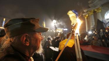 Смолоскипна хода до дня народження Бандери у Києві _8 / © УНІАН
