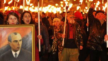 Смолоскипна хода до дня народження Бандери у Києві _10 / © УНІАН