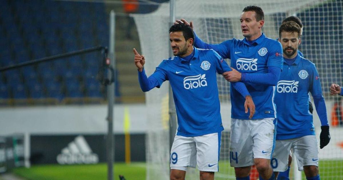 Матеус забил 2 гола "Днепра" в ворота "Стали".