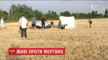 Жителей одного из микрорайонов Виннице протестуют против соседства с будущим кладбищем