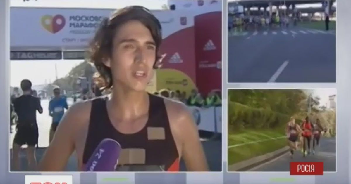 В Москве полиция не пропускала победителя марафона к финишу