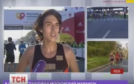 В Москве полиция не пропускала победителя марафона к финишу