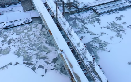 Появилось впечатляющее видео возведения Подольско-Воскресенского моста с высоты птичьего полета