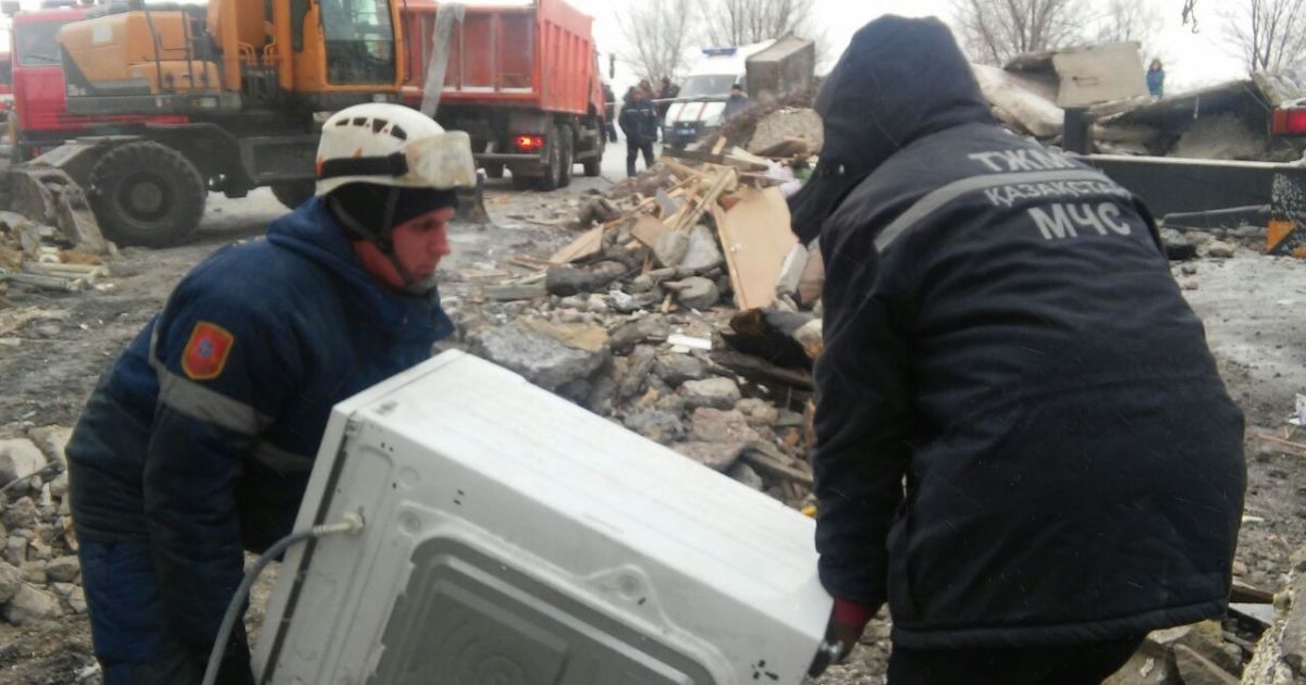 обвал будинку в Казахстані_3 / © Комітет з надзвичайних ситуацій МВС Казахстану