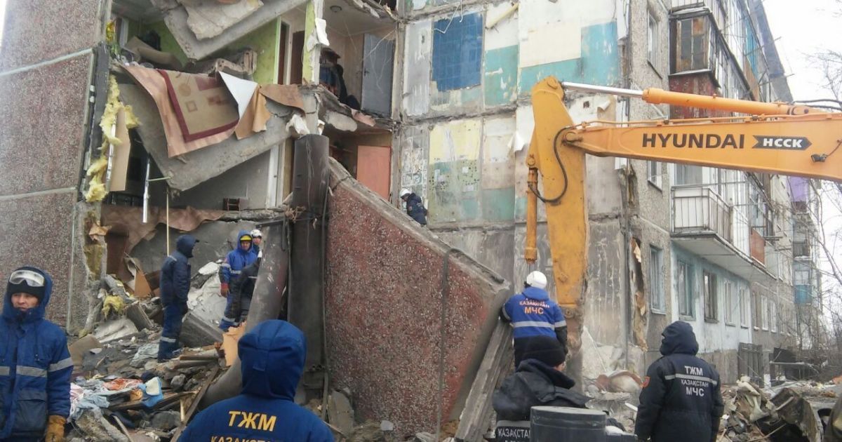 обвал будинку в Казахстані_2 / © Комітет з надзвичайних ситуацій МВС Казахстану