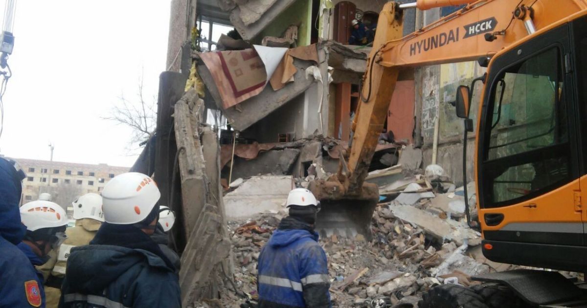 обвал будинку в Казахстані_4 / © Комітет з надзвичайних ситуацій МВС Казахстану