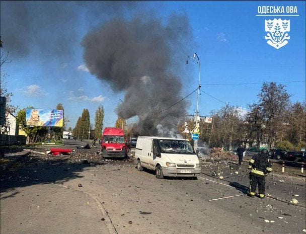 На месте удара / © Олег Кипер / Одесская ОВА
