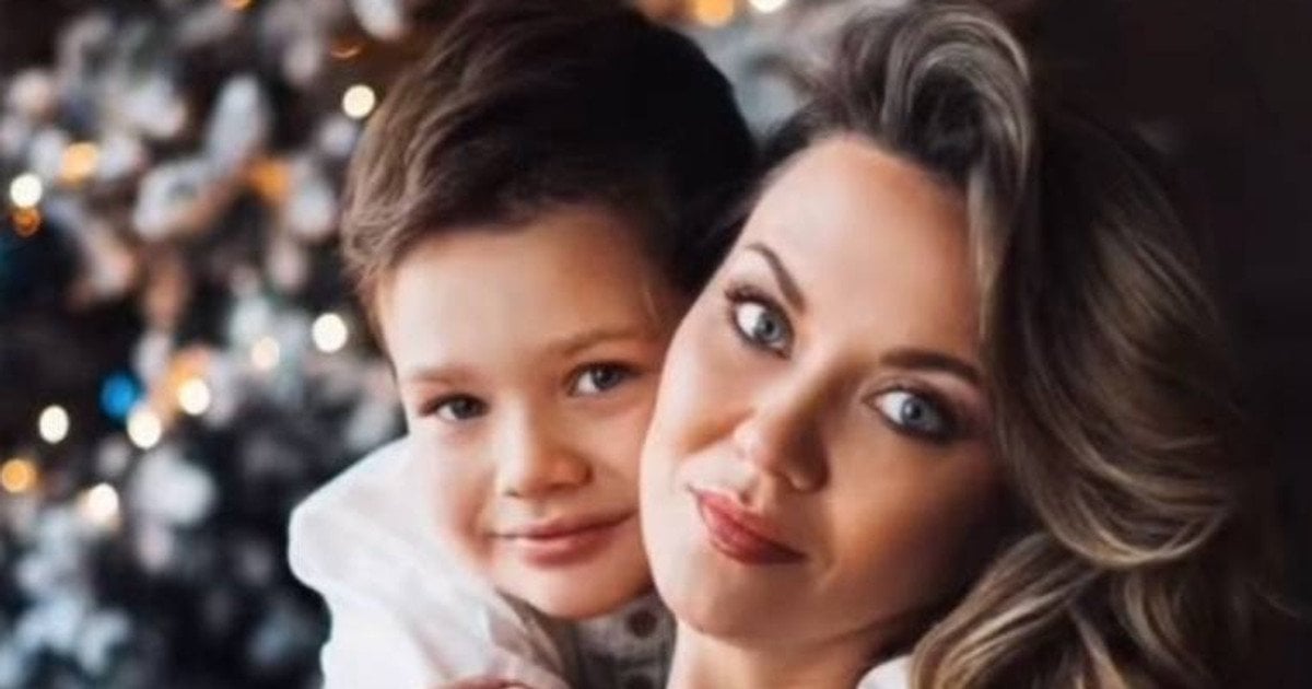 Анна Саліванчук із сином Глібом