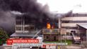 Крупный пожар в Черновцах: загорелась бывшая обувная фабрика