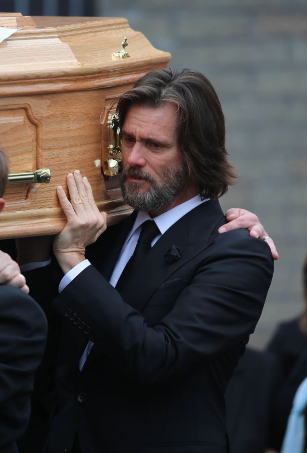 Джим Керри на похоронах Катрин, 2015 год / © Associated Press