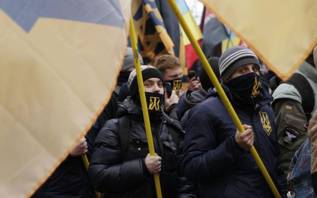 Марш в Киеве / © ВКонтакте/полк "Азов"