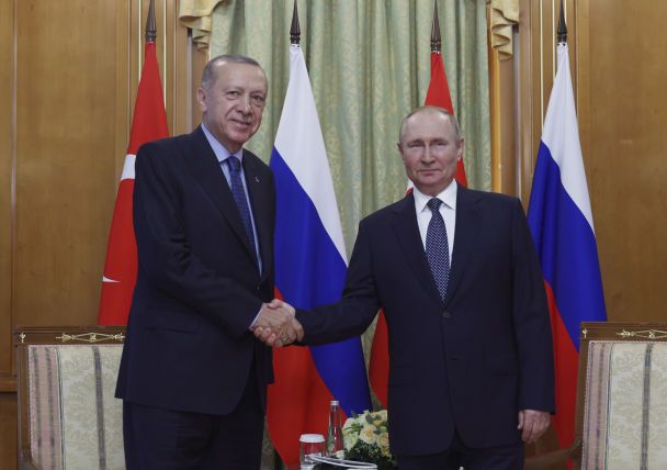 Президент Турции Реджеп Эрдоган и президент России Владимир Путин / © Associated Press