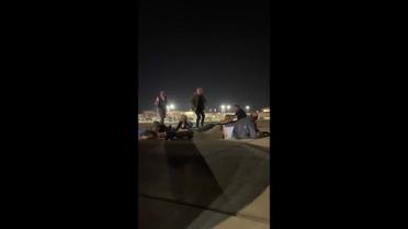 Шольц в Израиле увидел работу ПВО и из-за опасности лежал на взлетной полосе