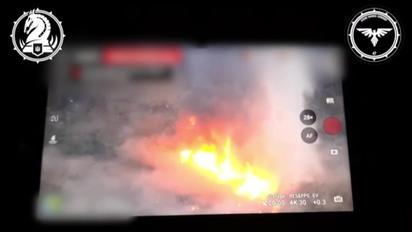 ЗСУ показали потужно детонацію російської БМД після влучання дрона