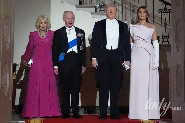 Королева Камілла та король Чарльз, Дональд і Меланія Трампи / © Associated Press