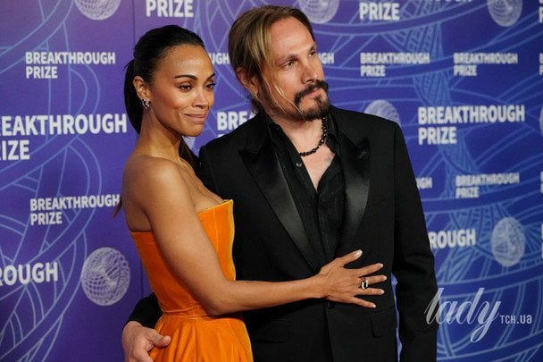 Зої Салдана з чоловіком / © Associated Press