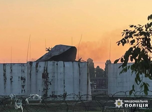 Атака дронами по портовій інфраструктурі Одещини в ніч проти 24 липня / Фото: Нацполіція України
