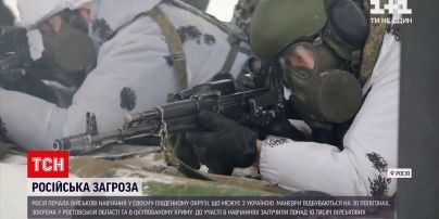 Росія почала військові навчання у своєму Південному окрузі, що межує з Україною