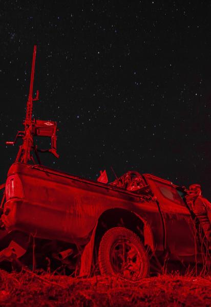 Украинские защитники отбивают вражескую атаку