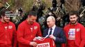 Російські спортсмени і Путін