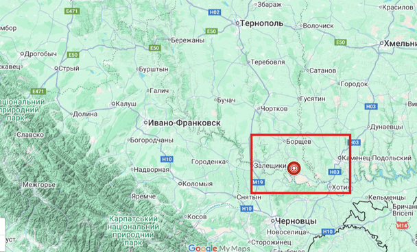 У Тернопільській області зафіксували землетрус. Фото: Головний центр спецконтролю.