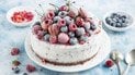Ванільно-ягідний торт-морозиво