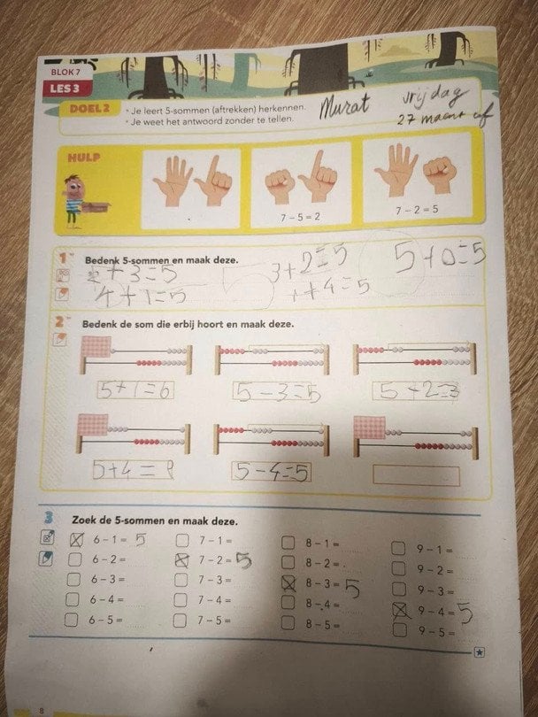 Завдання для учнів 3 класу у Нідерландах Фото magaliasolga в Тhreads.