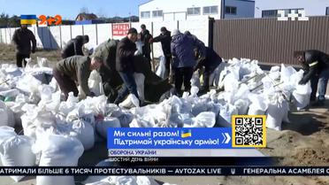 На Софіївській Борщагівці загін тероборони будує барикади