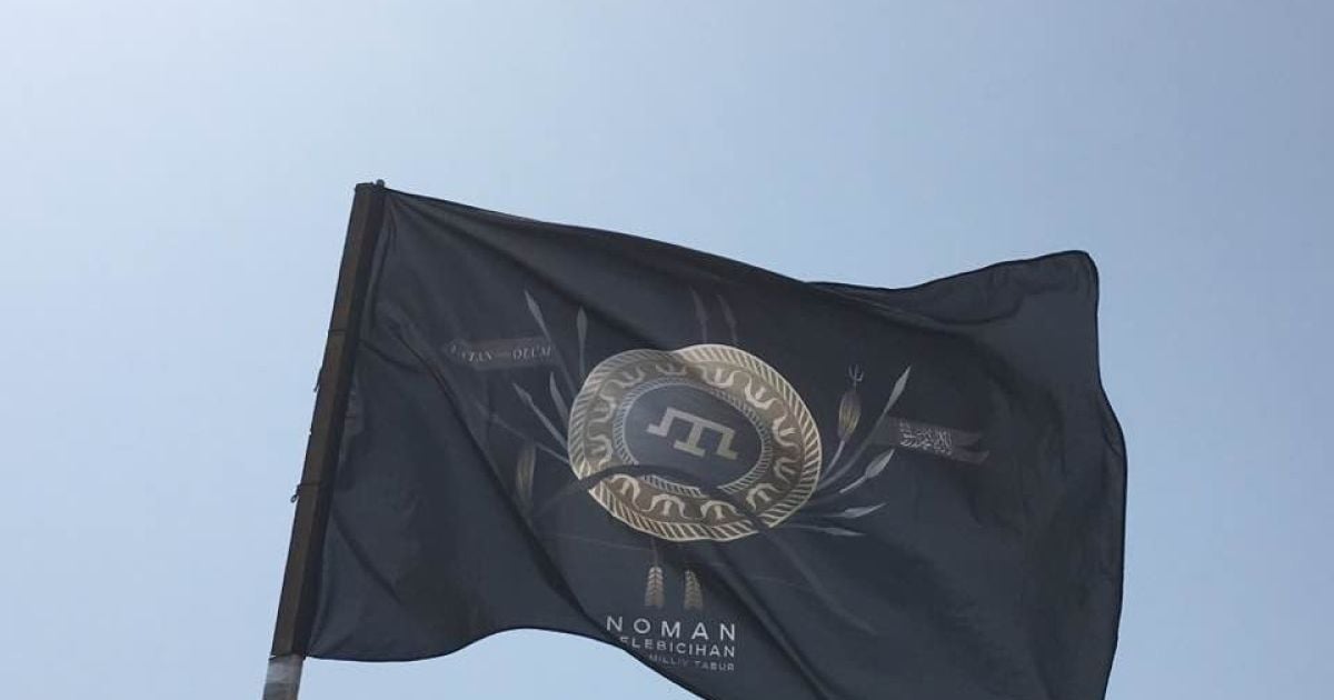 На "Чонгарі" підняли прапор кримськотатарського батальйону
