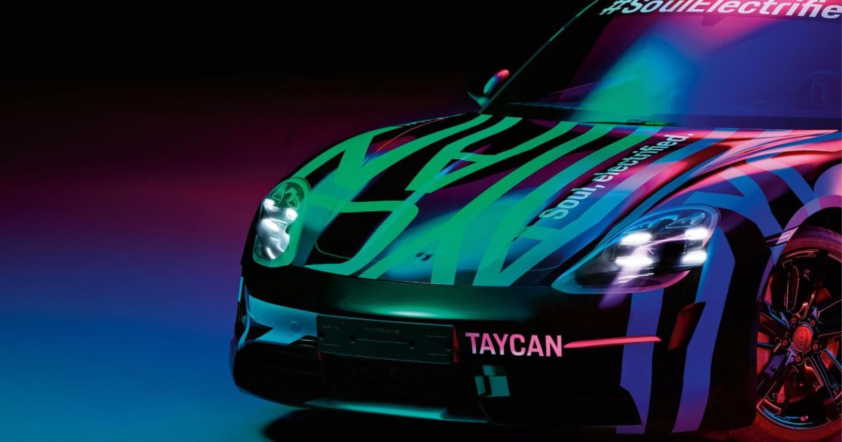 Електрокар Porsche Taycan показали на нових знімках