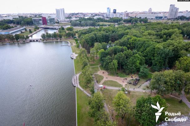 Парк перемоги у Мінську після вибуху / © Радіо Свобода Білорусь