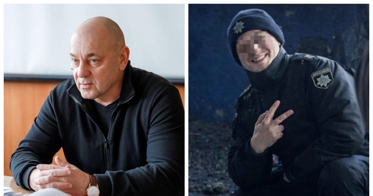 Проректор, т.в.о ректора ДДУВС Ігор Магдаліна та курсант на фото з тілом померлої дівчини