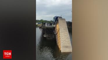 В Днепропетровской области обвалился мост на трассе Н23