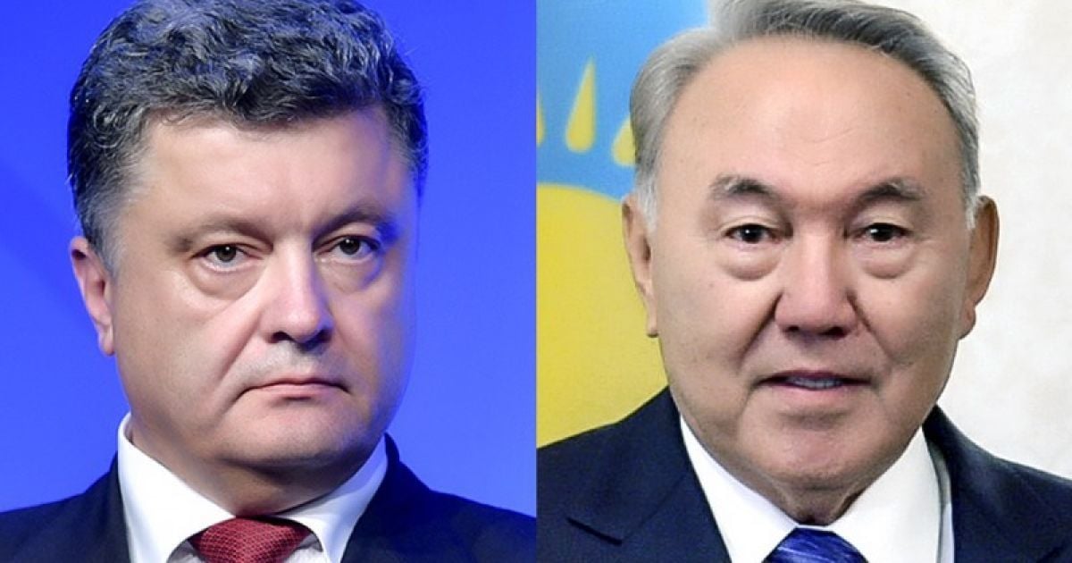 Порошенко провел разговор с Назарбаевым