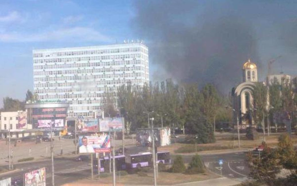 В Донецке произошел пожар / © twitter.com