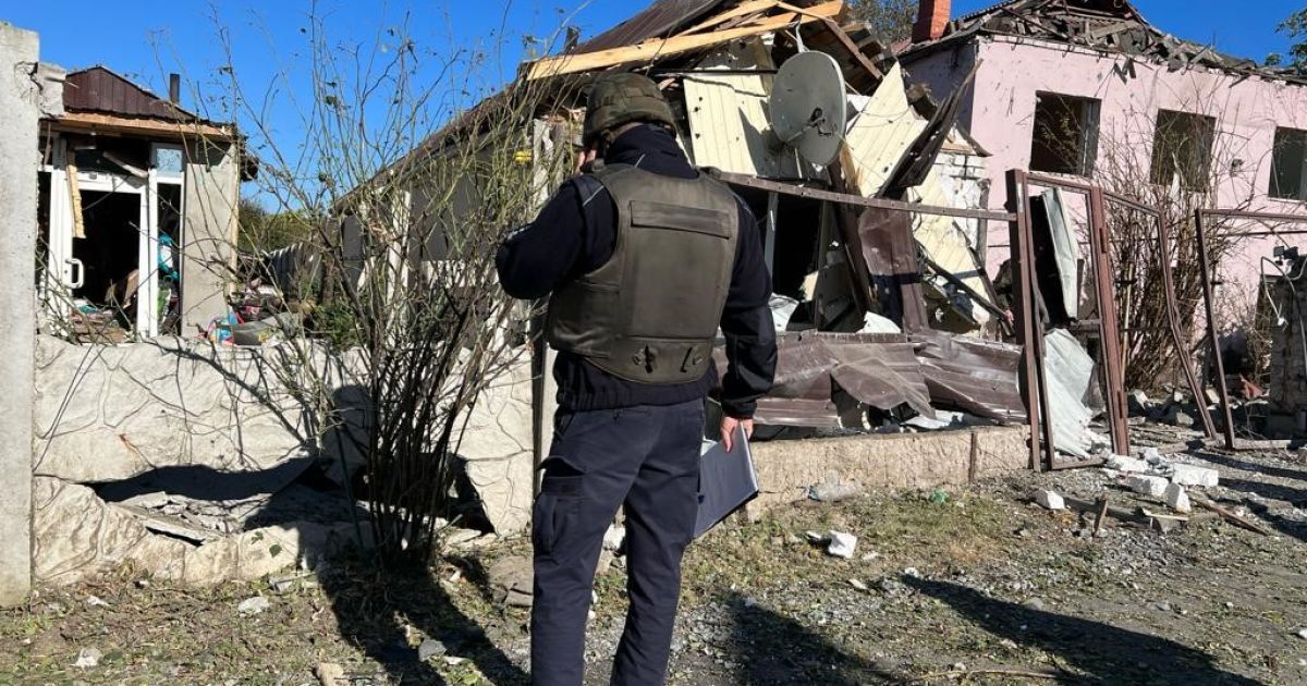 Полиция работает на месте теракта российской армии на Днепропетровщине