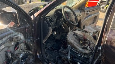 У Дніпрі вибухнув автомобіль подружжя Федько / © www.facebook.com/Національна поліція України