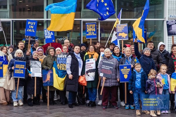 Акція Stop the Evil Together в Німеччині. Фото: Ukrainian Community in Koblenz