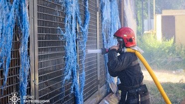 РФ вдарила безпілотником по зоопарку у Харкові_4 / © ДСНС