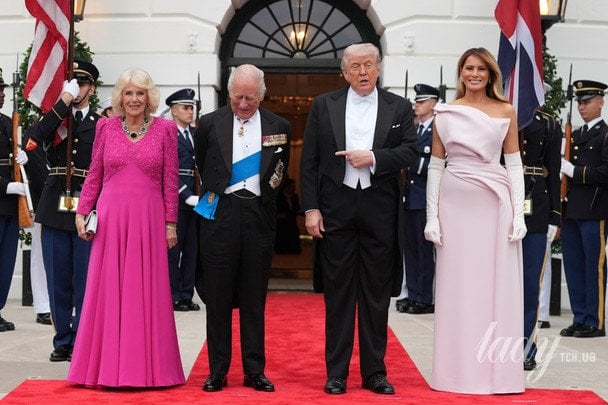 Королева Камілла та король Чарльз, Дональд і Меланія Трампи / © Associated Press